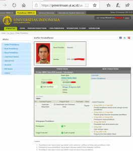 Login di web SIMAK UI